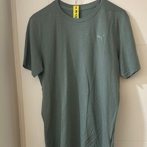Puma Men's Short Sleeve Tee in Olive